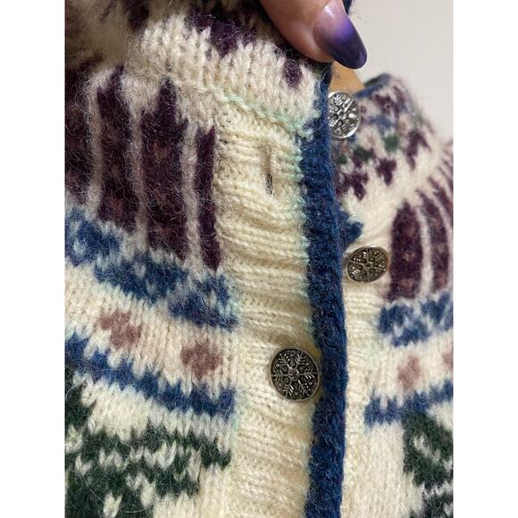 Vtg Woolrich Nordic Wool/ Mohair Sweater Small * - Picture 3 of 6